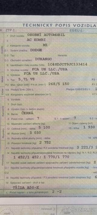 Dodge Durango 5,7 kombi - Foto 3