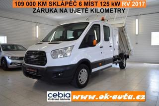 Ford Transit 2.0 TDCI 6 MÍST 125 kW 12/2017 sklápěč