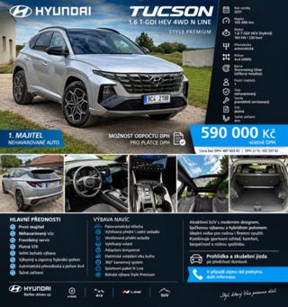 Hyundai Tucson 1,6   T-GDI HEV 4WD N LINE STYLE SUV
