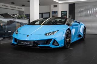 Lamborghini Huracán EVO Spyder/Blu Cepheus/LIFT/Se kabriolet