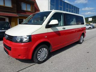 Volkswagen Transporter 2,0 TDI 5 míst červeno-bílá L2 užitkové